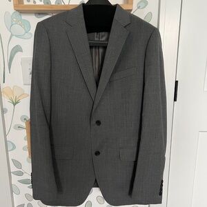 Bonobos Grey Jettsetter Wool Suit- 40R Blazer and 32x32 Pant